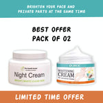 Pack Of 02 | Night Cream And Underarms Brightening Cream For Sensitive Areas