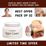 Pack Of 02 | Night Cream And Wokali Body Scrub